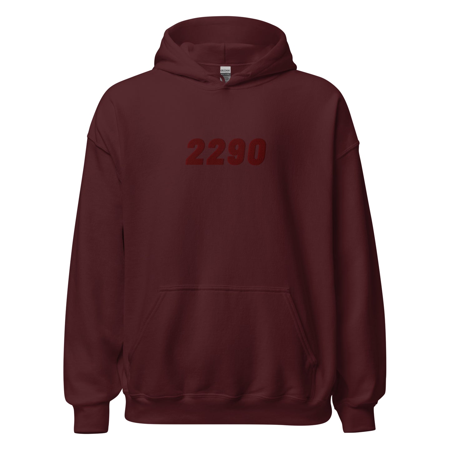 Essentials - 2290 - bordeaux geborduurd