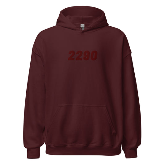 Essentials - 2290 - bordeaux geborduurd