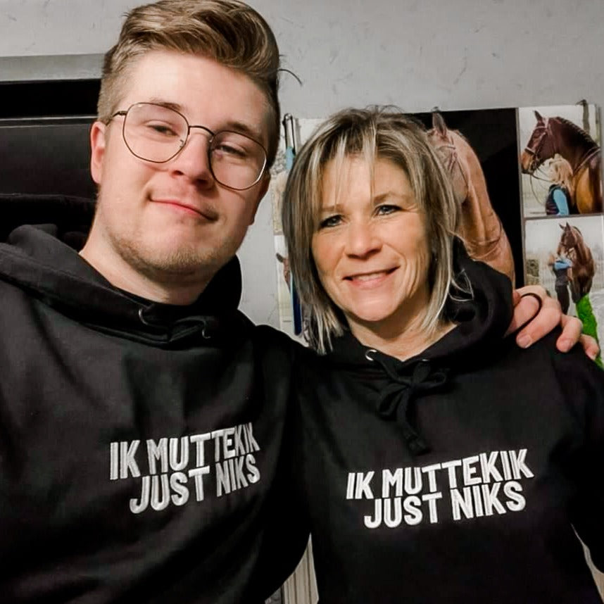 Premium hoodie - ik muttekik just niks