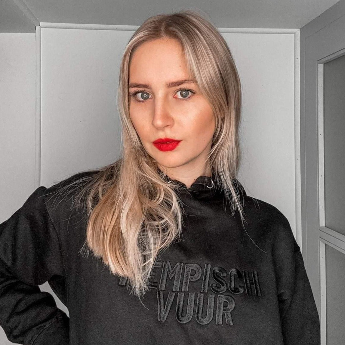 Premium hoodie - kempisch vuur